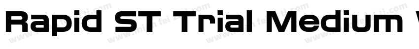Rapid ST Trial Medium Wide字体转换